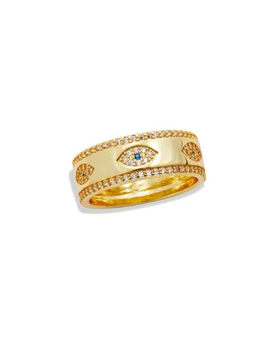 Savvy Cie Plated Cz Eye Ring