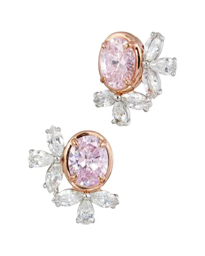 SAVVY CIE SAVVY CIE SILVER CZ STUD EARRINGS