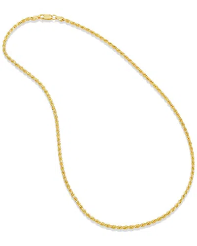 Savvy Cie Rope Necklace In Gold