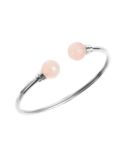 Savvy Cie Rose Quartz Cuff Bracelet