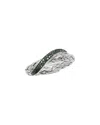 Savvy Cie Silver 0.15 Ct. Tw. Diamond Statement Ring