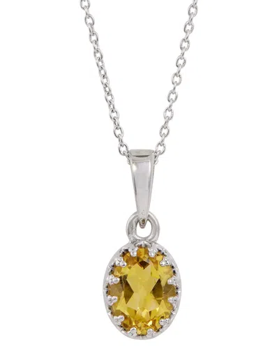 Savvy Cie Sterling Silver .925 1.10tcw Genuine Citrine Penda