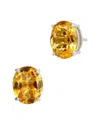 Savvy Cie Silver 3.50 Ct. Tw. Citrine Studs