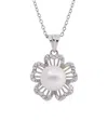 Savvy Cie Silver 9mmmm Pearl Drop Pendant