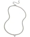 Savvy Cie Silver Cz Cuban Link
