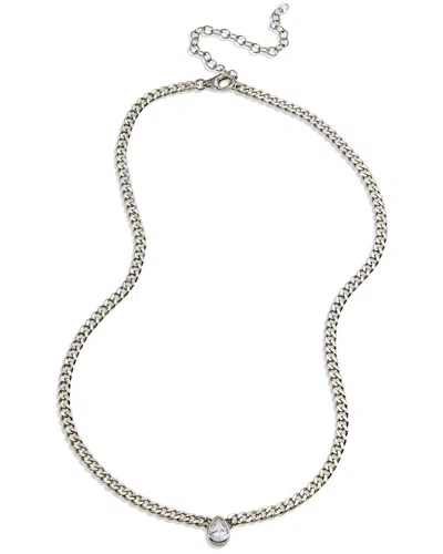 Savvy Cie Silver Cz Cuban Link