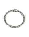 Savvy Cie Silver Cz Cuban Link Bracelet