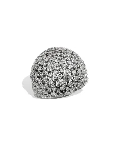 Savvy Cie Silver Cz Dome Ring