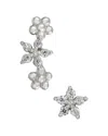 Savvy Cie Silver Cz Small Earrings