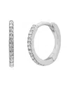 Savvy Cie Silver Cz Hoops