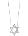 Savvy Cie Silver Cz Pendant Necklace