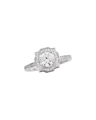Savvy Cie Silver Cz Solitaire Ring In Metallic