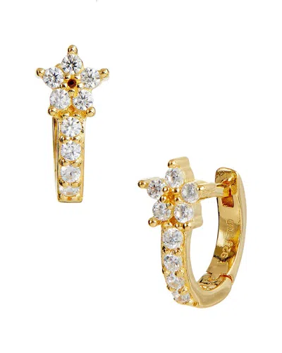Savvy Cie Silver Cz Star Earrings