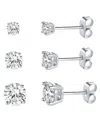 Savvy Cie Silver Cz Studs