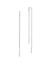 Savvy Cie Silver Cz Threader Earrings
