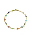 SAVVY CIE SAVVY CIE SILVER EVIL EYE BRACELET