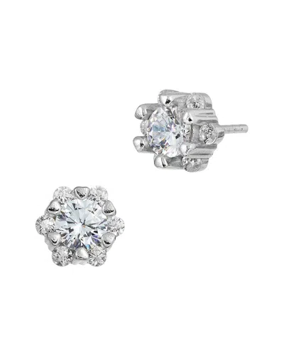 Savvy Cie Silver Halo Studs