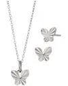 Savvy Cie Sterling Silver Butterfly Set