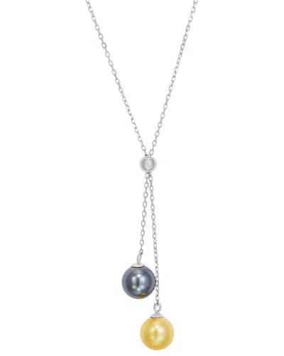 Savvy Cie Silver Y-shape Necklace In Metallic