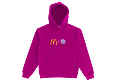 Pre-owned Saweetie Official X Mcdonalds Connect Logo Hoodie In Magenta