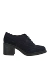 SAX SAX WOMAN LACE-UP SHOES MIDNIGHT BLUE SIZE 8 SOFT LEATHER