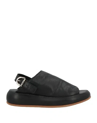 Sax Woman Sandals Black Size 7 Leather
