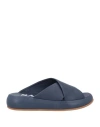 Sax Woman Sandals Navy Size 8 Leather In Navy
