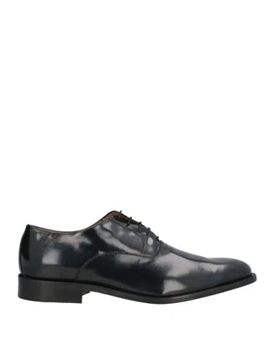 Saxone Man Lace-up Shoes Black Size 7 Leather