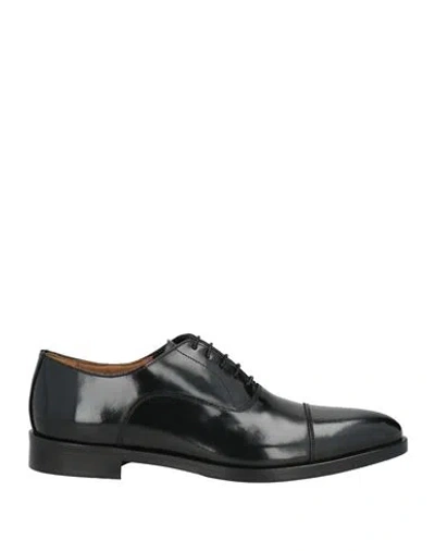 Saxone Man Lace-up Shoes Black Size 10 Leather