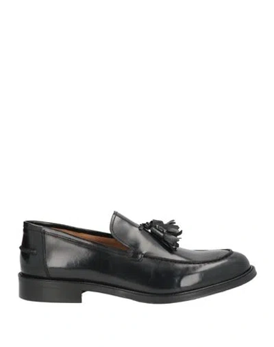 Saxone Man Loafers Black Size 10 Leather
