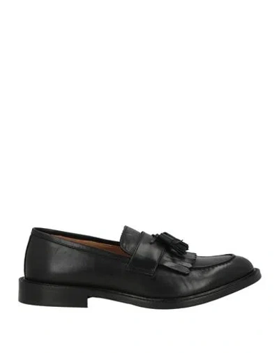 Saxone Man Loafers Black Size 10 Leather