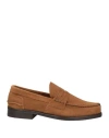 Saxone Man Loafers Camel Size 13 Soft Leather In Beige