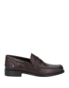 Saxone Man Loafers Dark Brown Size 11.5 Calfskin In Brown