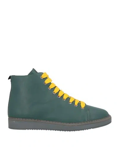 Saxone Man Sneakers Green Size 13 Leather