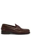 Saxone Of Scotland Arran Classic Brown Leather Loafers