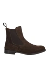 Saxone Woman Ankle Boots Chocolate Brown Size 5.5 Leather In Brown