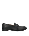 Saxone Woman Loafers Black Size 5.5 Leather