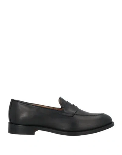 Saxone Woman Loafers Black Size 5.5 Leather
