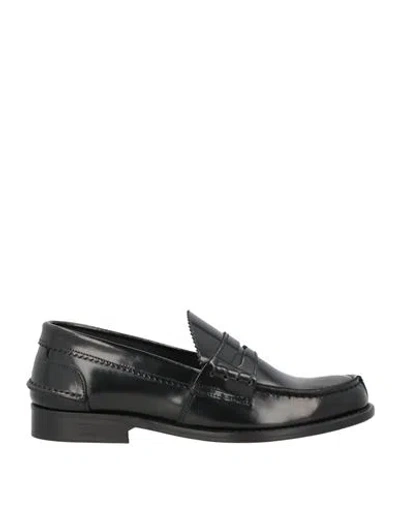 Saxone Woman Loafers Black Size 7 Leather