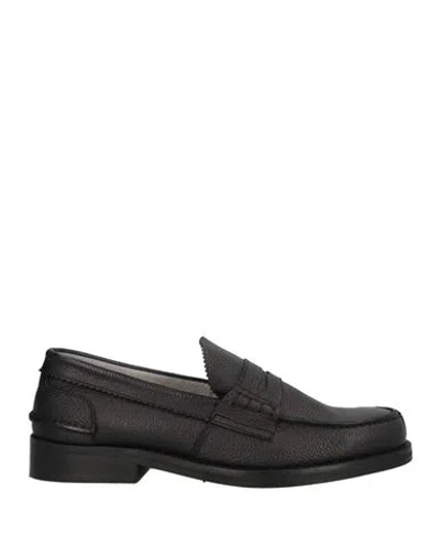 Saxone Woman Loafers Black Size 9 Leather