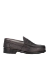 Saxone Woman Loafers Dark Brown Size 9.5 Calfskin In Brown