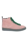 Saxone Pink Sneakers In Rosa Chiari E Naturali
