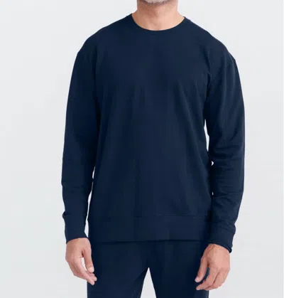 Saxx 3six Five Crew Sweatshirt In Maritime Blue