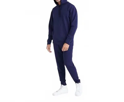 Saxx 3six Five Lounge Hoodie In Maritime Blue