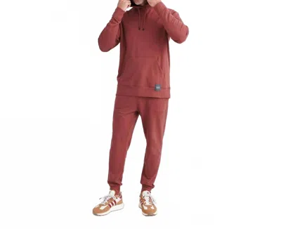 Saxx 3six Five Lounge Hoodie In Plum In Brown