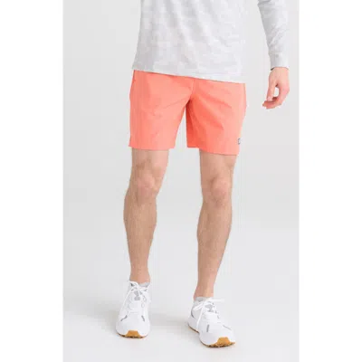 Saxx 7-inch Oh Buoy Volley Swim Shorts In Cantelope