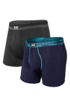 Saxx Assorted 2-pack Sport Mesh Boxer Briefs In Navy Digi Dna/black