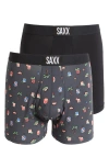 Saxx Assorted 2-pack Ultra Super Soft Boxer Briefs In Multi