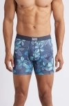 Saxx Assorted 2-pack Vibe Super Soft Boxer Briefs In Deep Jungle/ Black