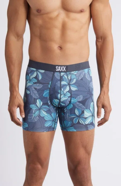 Saxx Assorted 2-pack Vibe Super Soft Boxer Briefs In Deep Jungle/black